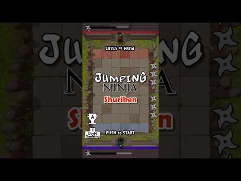 Jumping Ninja Shuriken : two Player game Video