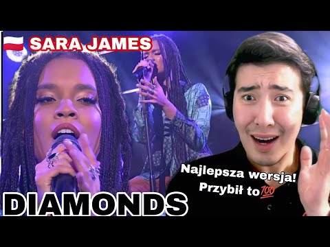 [REACTION] 🇵🇱 Sara James jak Rihanna - Diamonds w ESKA Live! Ciarki gwarantowane