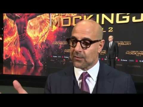 The Hunger Games: Mockingjay Part 2: Stanley Tucci "Caesar Flickerman" Berlin Premiere Interview