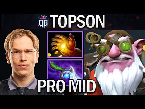 OG.TOPSON SNIPER WITH HAND OF MIDAS - DOTA 2 7.29 GAMEPLAY