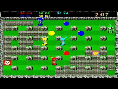 Atomic Bomberman (PC) Gameplay: Level - Green Acres