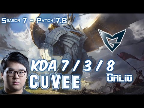 SSG CuVee GALIO vs JAYCE Top - Patch 7.8 KR Ranked