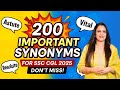 200 Important Synonyms For SSC CGL 2025 Exam Vocabulary English With Rani Ma Am