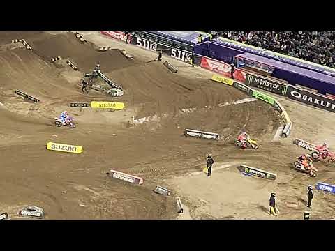 Bam Bam Barcia crashed hard at Anaheim 1 in 2026 Supercross!