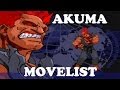 Street Fighter Alpha 3 Akuma Move List