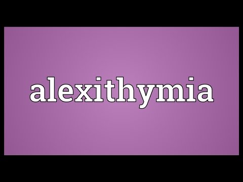 Alexithymia Meaning