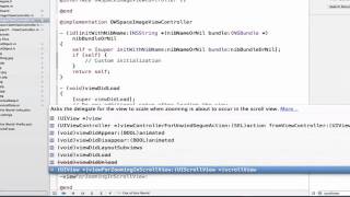 Download the video "iOS Programming Tutorial - UIScrollView Delegate Demonstration in xCode - 07"
