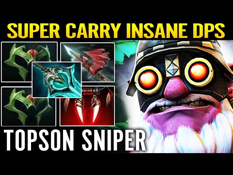 This might be the MOST BROKEN ITEM on Topson Sniper Mid Dota 2