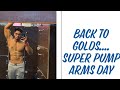 super pump arms day | back to golds...