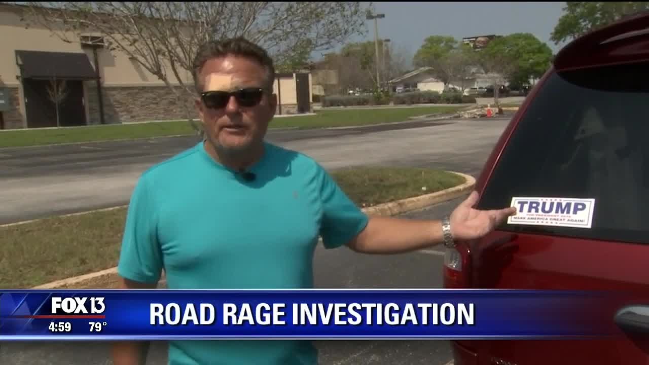 Man claims assault was prompted by Trump sticker