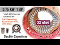 1 HP 32 Slot 1440 RPM Motor Winding With Series Connection