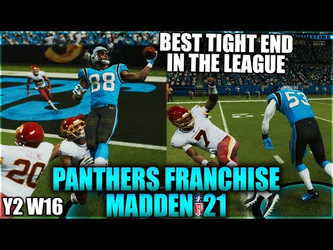 Madden 21 Panthers Franchise Mode | We have the Best TIGHT END in the League | [Y2 W16] - Ep 35