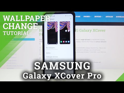 How to Set Up New Wallpaper on Samsung Galaxy XCover Pro - Change Wallpaper