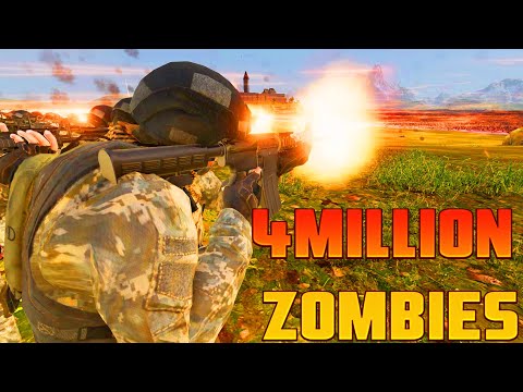 MODERN ARMY Base Vs 4,000,000 Zombies! - Ultimate Epic Battle Simulator 2 | UEBS 2