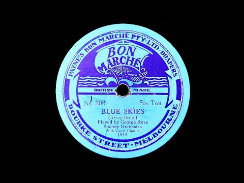 Blue Skies (Irving Berlin) - Played By Adrian Schubert And His Salon Orchestra