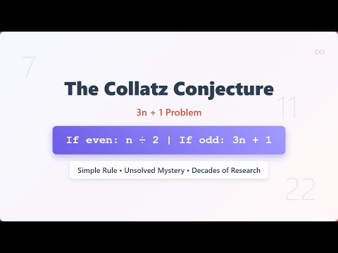 The Collatz Conjecture: An Unsolved Mathematical Mystery 🤔