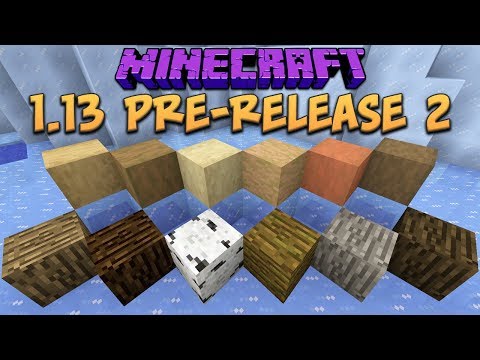 xisumavoid - Minecraft 1.13 Pre-Release 2 Stripped Bark Blocks & Compressed Ice Recipe!