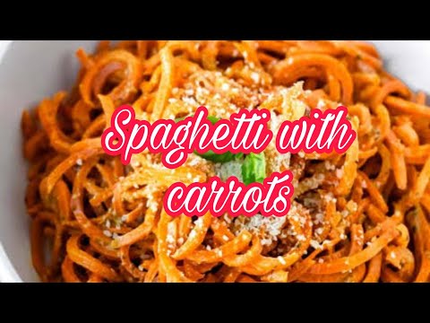 Spaghetti with a carrots twist| try this recipe on your home#spaghettlwithcarrots#recipeideas