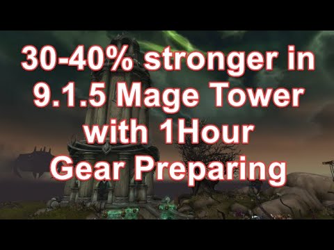 9.1.5 Mage Tower Gearing Guide. 30-40% stronger with 1Hour Preparing! Very Long Version