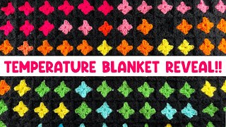 Temperature Blanket REVEAL (It's Finally DONE!!)