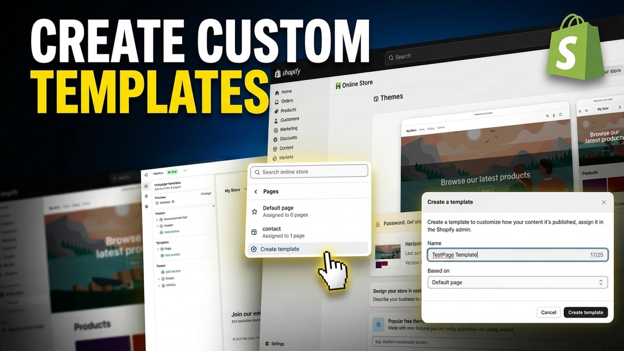 How to Create Create Page Template in Shopify (Step-by-Step)