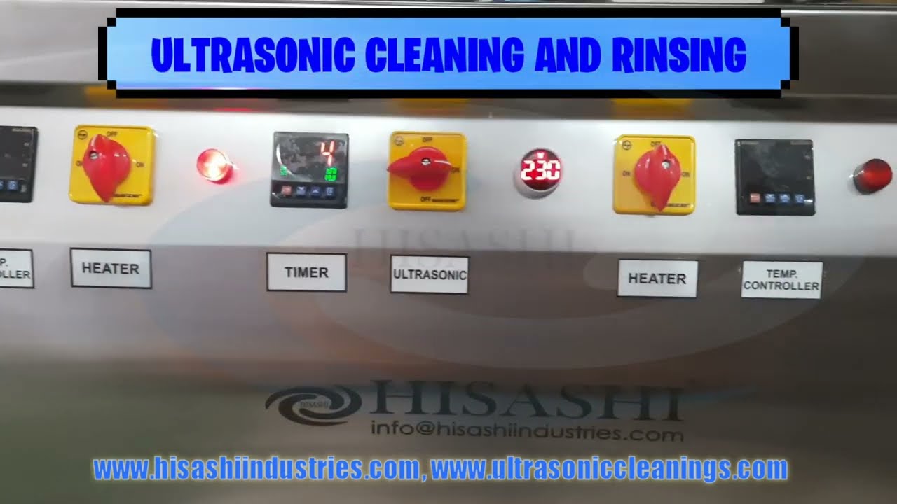 DOUBLE STAGE ULTRASONIC CLEANER.