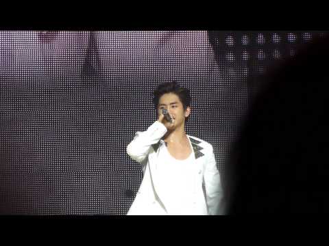 Infinite OGS LA Hoya ending speech in English [Fancam]