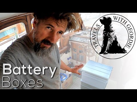 Ep 173 - New battery boxes for MV Zephyrus - Wooden Boat Restoration - Travels With Geordie
