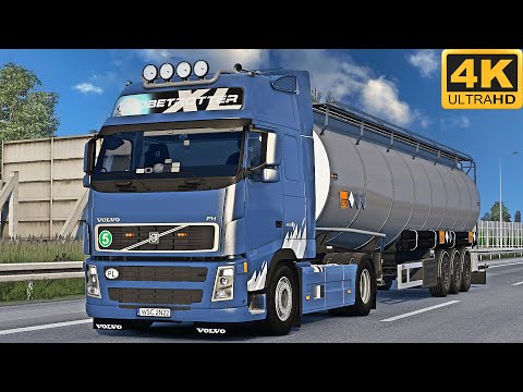 4K | ETS2 1.45 | Promods | Volvo FH2 460  | Łódź 🇵🇱 󠁧󠁢󠁳󠁣 - Berlin 🇩🇪