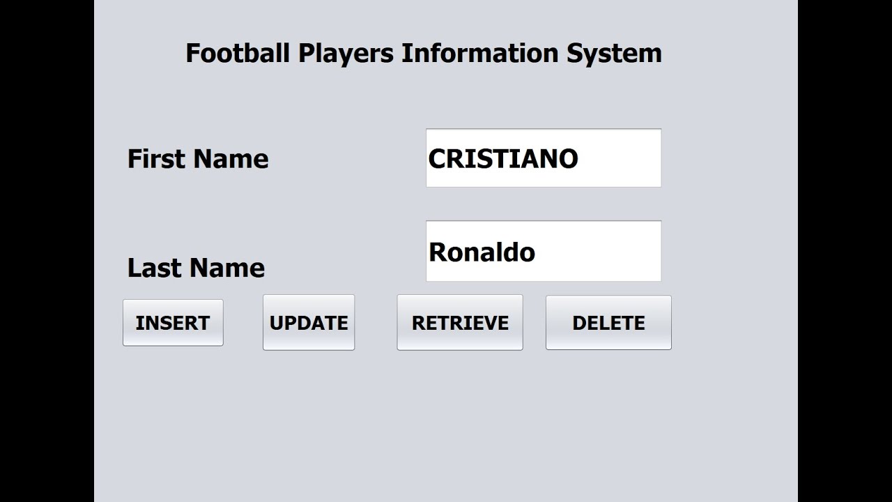 CRUD  Java ,Create, Insert, Read, Update and Delete Java Application Using MYSQL Database XAMPP. P1