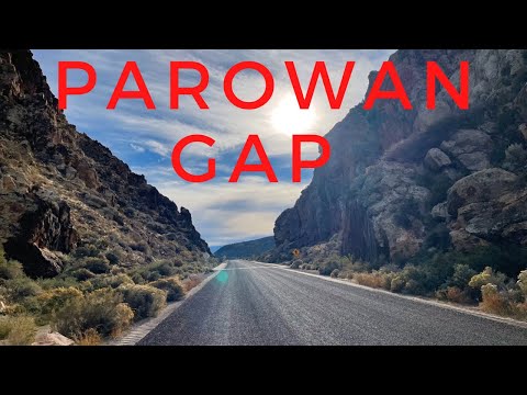 Parowan Gap Utah, ancient petroglyphs, Pioneers history and beautiful landscape