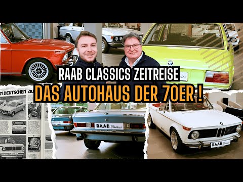 BMW Time Travel at RAAB CLASSICS! The car dealership of the 70s!
