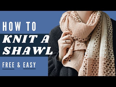 Rectangular Shawl Knitting Pattern Free