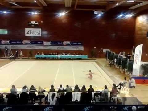 Olivia, ruban National Ufolep excellence 13-14ans.