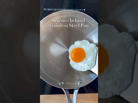 How to make stainless steel nonstick #stainlesssteel #cooking