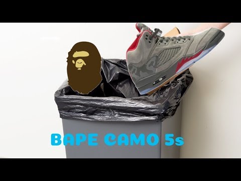 UGLIEST JORDAN 5s OF ALL TIME? Jordan "Bape" Camo 5s