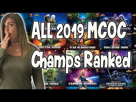 All 2019 MCOC Champs Ranked | Marvel Contest of Champions