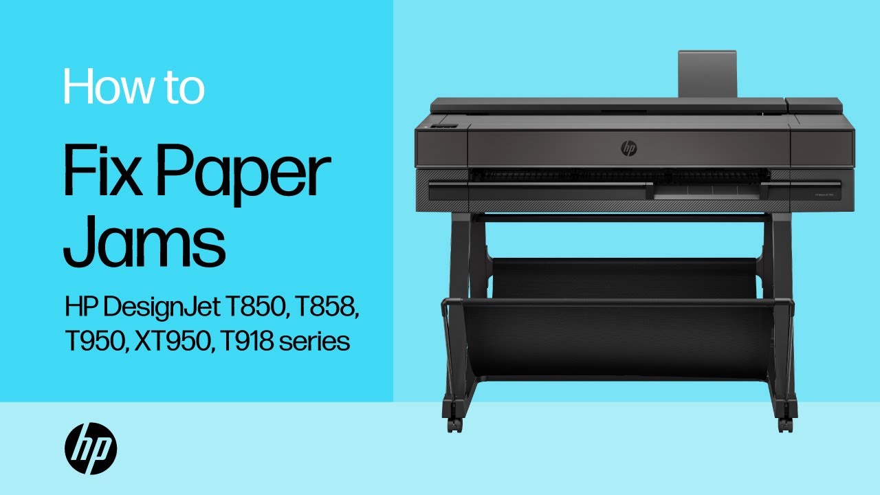 Hướng dẫn xử lý kẹt giấy máy in HP DesignJet T950 36-in Printer (2Y9H1A)