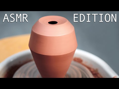 Throwing An Angular Stoneware Bud Vase — ASMR Edition