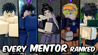 EVERY Mentor RANKED From WORST To BEST! | Shindo Life Mentor Tier List