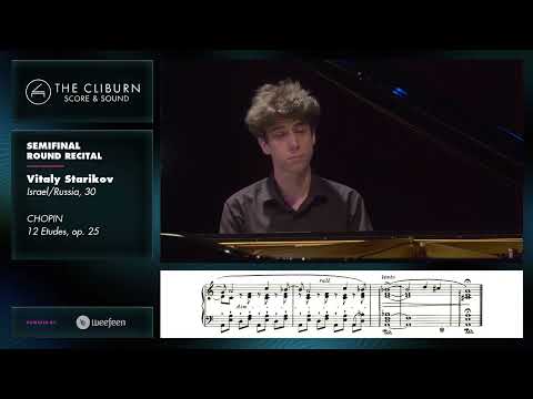 Vitaly Starikov: CHOPIN 12 Etudes, op. 25 – CLIBURN SCORE & SOUND