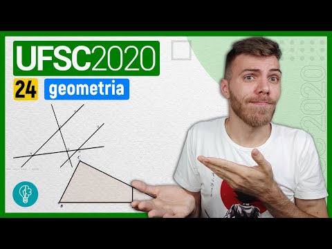 24 VESTIBULAR UFSC 2020 - GEOMETRIA - Na figura a seguir, 𝑟 e 𝑠 são retas paralelas. Se os segmento