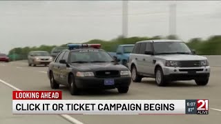 National ‘Click It or Ticket’ campaign uses enforcement efforts to encourage seat belt use