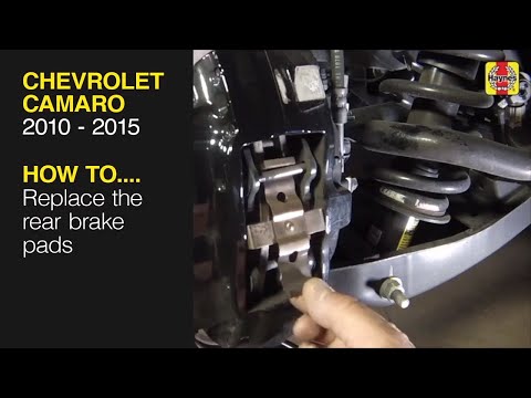 How to replace the rear brakes on the Chevrolet Camaro 2010 to 2015