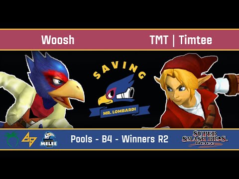 Saving Mr. Lombardi - Woosh (Falco) VS TMT | Timtee (Link) - SSBM - Pools B4 (Round 2)