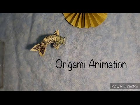 Koi Fish meets Hawk: Origami Stop Motion Animation