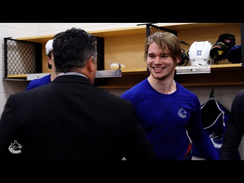 Vasily Podkolzin Scores First NHL Goal (Oct. 15, 2021)