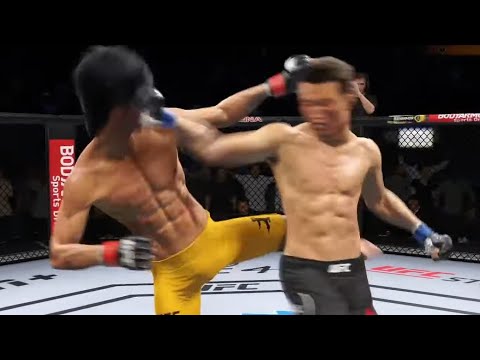 UFC4 | Bruce Lee vs Korean Zombie Bloody knockouts