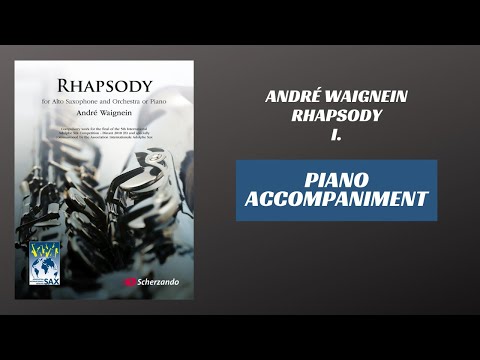 André Waignein - Rhapsody, mvt. I (Piano Accompaniment)