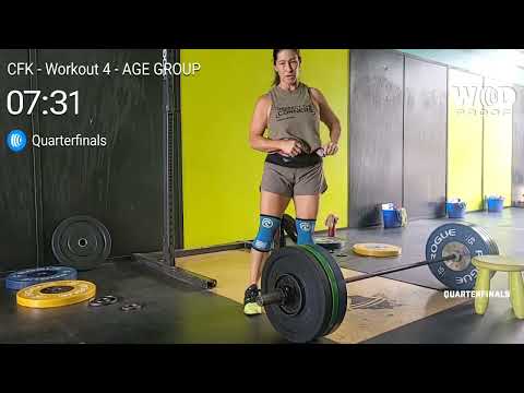 Master's Women 55-59 age group Qualifier WOD 4